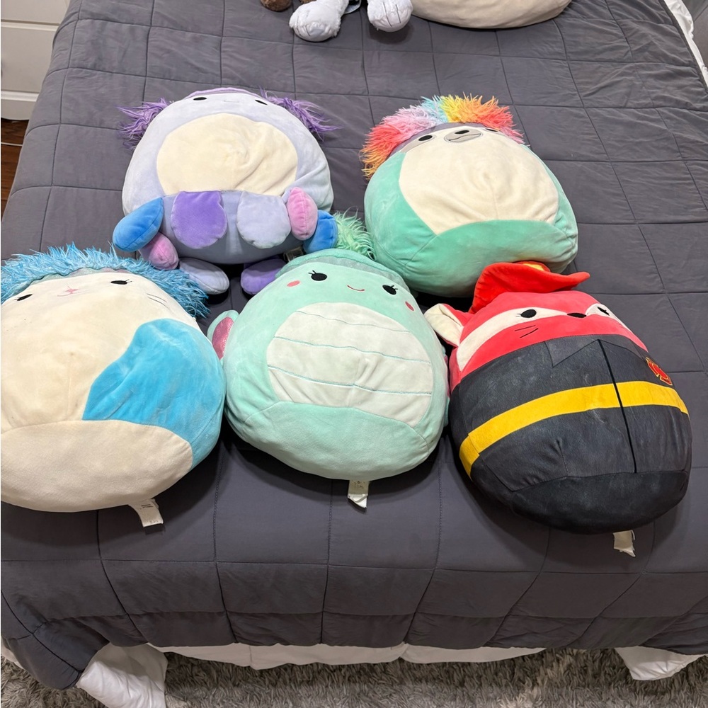 Squishmallows Colorful Stuffed Animals Set